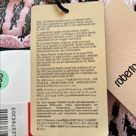 NWT Roberto Cavalli Leopard Cherry Blossom Bodycon Dress - Picture 9 of 13